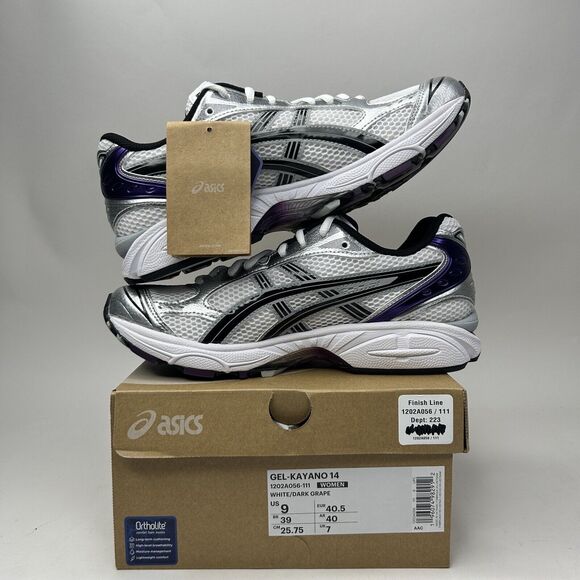 Asics Gel-Kayano 14 Gym Running Sneakers “Dark Grape” 2023 - Picture 3 of 4